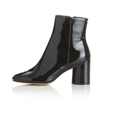PARRCEN Stylish New Design Brand Black Block Ankle Boots for Women