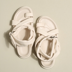 2022 Summer Collection Hot Selling Latest Off White Leather Sandals