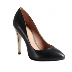 Parrcen New Style for Womens Black Pump Shoes with Stiletto Heels